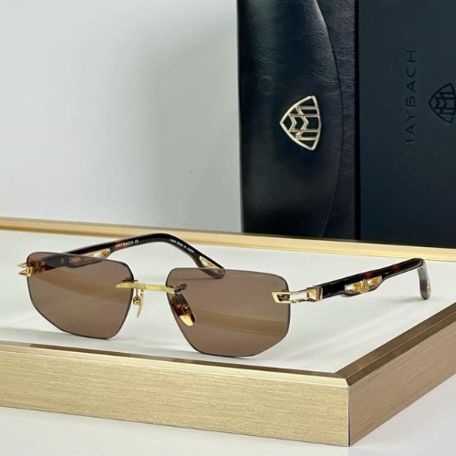 Maybach Sunglasses Gold-Tone and Brown Lenses
